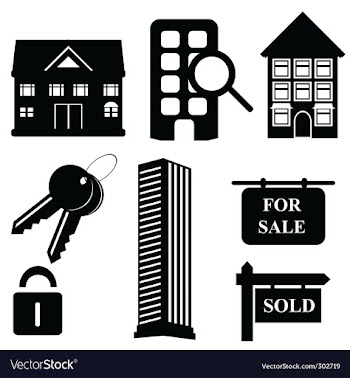 Real estate icons vector image