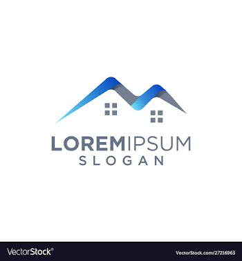 Real estate logo design vector image