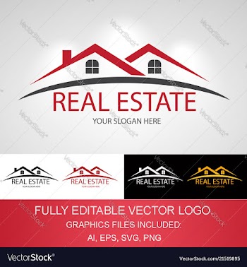  					Real estate logo vector image														