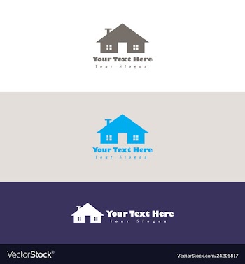 Real estate logo vector image