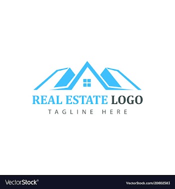 Real estate logotype template construction logo vector image