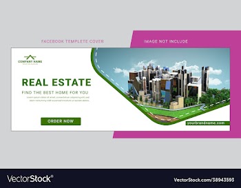 real estate marketing facebook cover page template