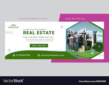 real estate marketing facebook cover page template