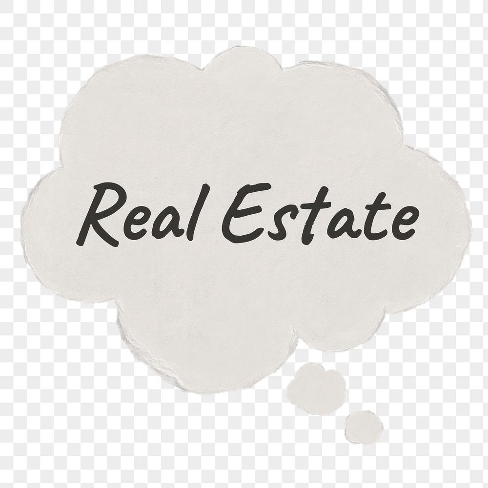 Real estate png typography sticker, | Free PNG - rawpixel