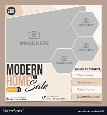 real estate property social media post template