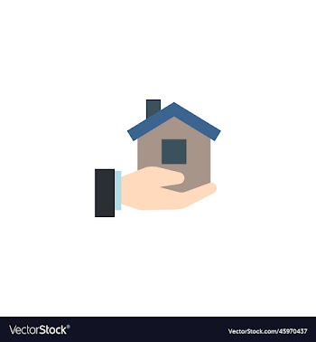 real estate service creative icon flat from