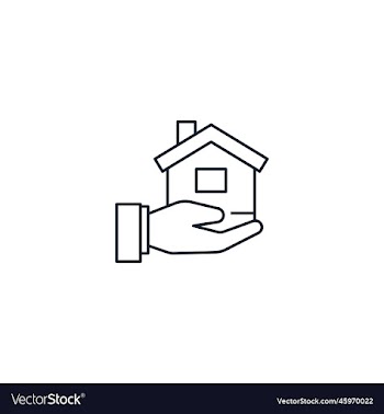 real estate service creative icon line from
