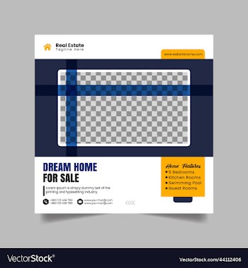 real estate social media post design