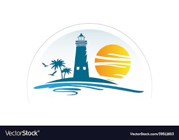 real estate with summer vibes and sun logo