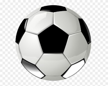 Real Football Ball No Shadow Clip Art - Soccer Ball Square Car Magnet 3" X 3"