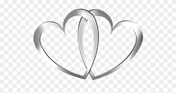 Real Heart Silver Ring Wedding Heart Clipart The Cliparts - Silver Wedding Hearts