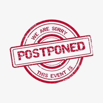 Realist postponed stamp illustrated Free Vector