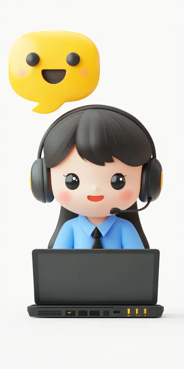 Realistic 3D Female Customer Service Agent with Chat Bot Interaction Realistic 3D Female Customer Service Agent with Chat Bot Interaction