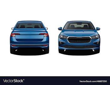 realistic blue car