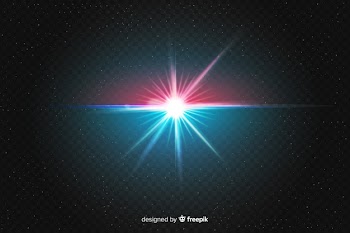 Realistic burst of light effect on two colors Free Vector