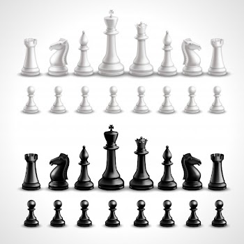 Realistic chess figures