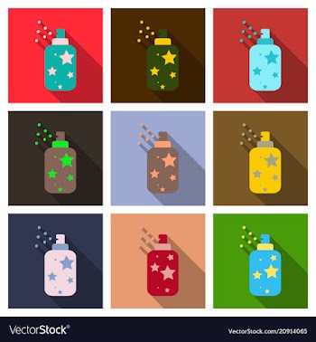 Realistic cosmetic bottle can sprayer container vector image