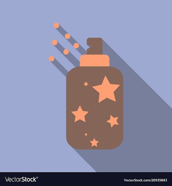 Realistic cosmetic bottle can sprayer container vector image
