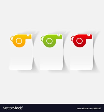 Realistic design element whistle vector image