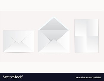 realistic envelope dl blank stationery mockup