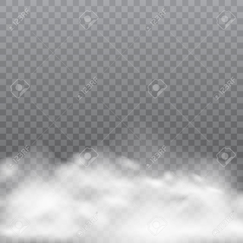 Realistic Fog Or Smoke On Transparent Background. Vector ...