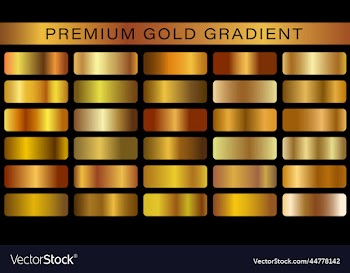realistic golden metallic palettes gold gradient