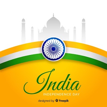 Realistic india independence day background Free Vector