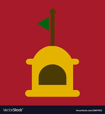 Realistic lighthouse building isolated on vector image