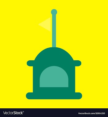 Realistic lighthouse building isolated on vector image