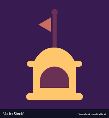Realistic lighthouse building isolated on vector image