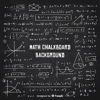 Realistic math chalkboard background Free Vector
