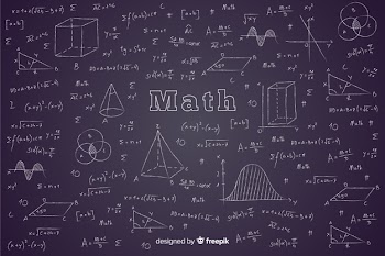 Realistic math chalkboard background Free Vector