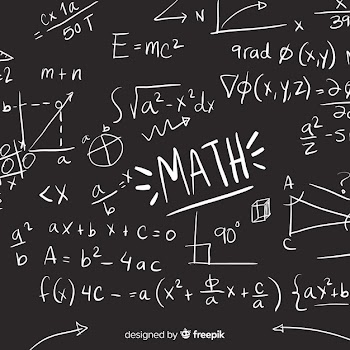 Realistic math chalkboard background Free Vector