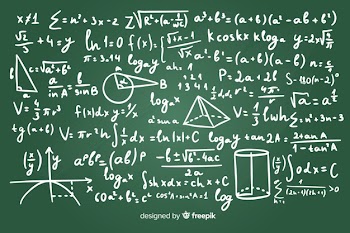 Realistic math chalkboard background Free Vector