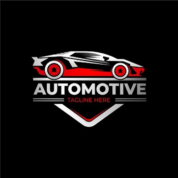Realistic metallic car logo Free Vector