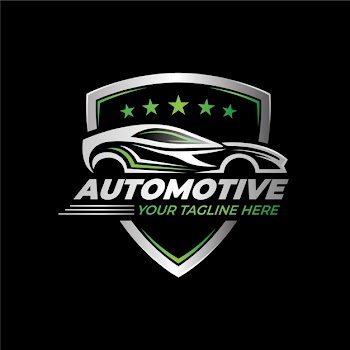 Realistic metallic car logo Free Vector