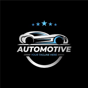 Realistic metallic car logo Free Vector