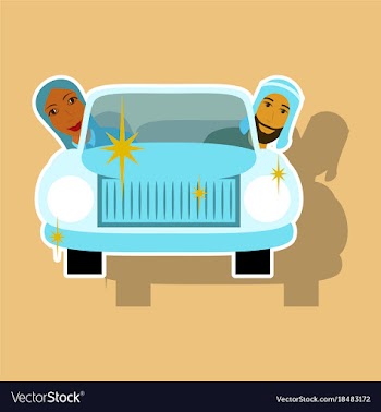 Realistic paper sticker on background arabic vector image