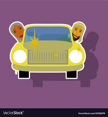 Realistic paper sticker on background arabic vector image