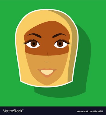 Realistic paper sticker on theme arabic business vector image