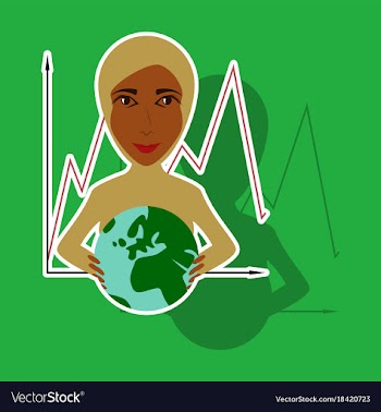Realistic paper sticker on theme arabic business vector image