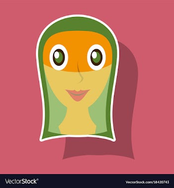 Realistic paper sticker on theme arabic business vector image