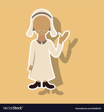 Realistic paper sticker on theme arabic business vector image