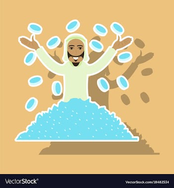 Realistic paper sticker on theme arabic business vector image