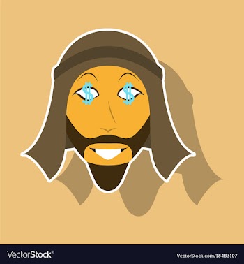 Realistic paper sticker on theme arabic business vector image