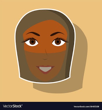 Realistic paper sticker on theme arabic business vector image