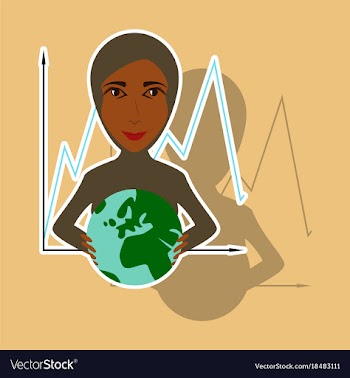 Realistic paper sticker on theme arabic business vector image