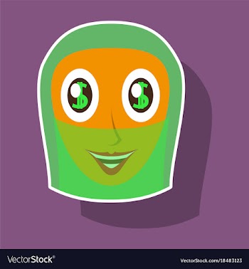 Realistic paper sticker on theme arabic business vector image