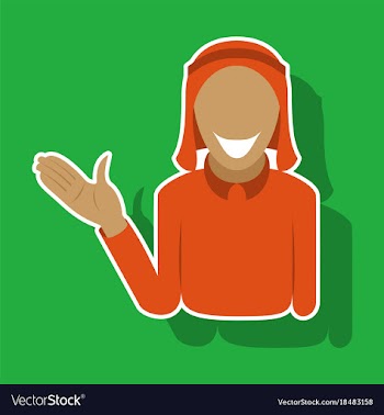 Realistic paper sticker on theme arabic business vector image
