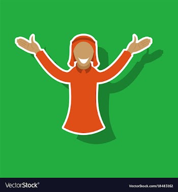 Realistic paper sticker on theme arabic business vector image